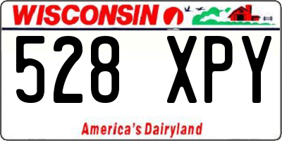 WI license plate 528XPY