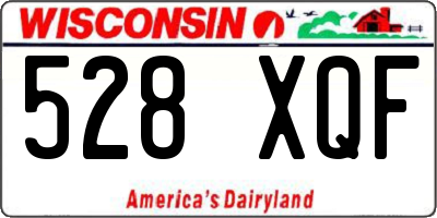 WI license plate 528XQF