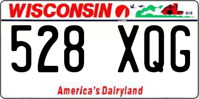 WI license plate 528XQG