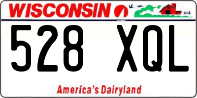WI license plate 528XQL