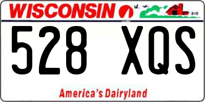 WI license plate 528XQS