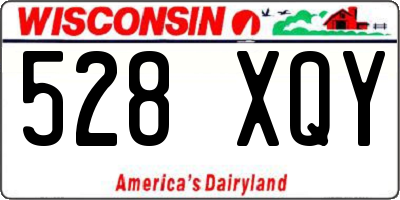 WI license plate 528XQY
