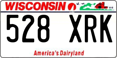 WI license plate 528XRK