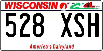 WI license plate 528XSH