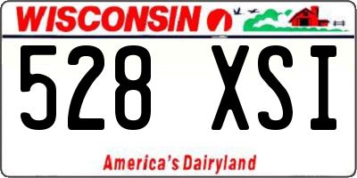 WI license plate 528XSI