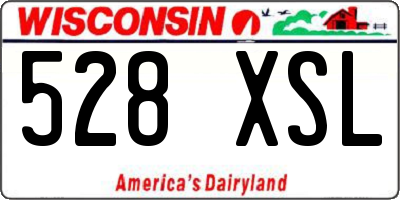 WI license plate 528XSL