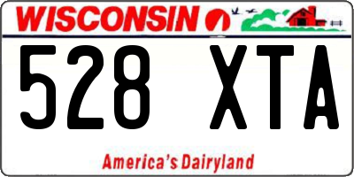 WI license plate 528XTA