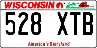 WI license plate 528XTB