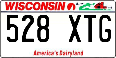 WI license plate 528XTG