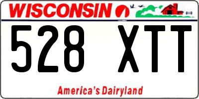 WI license plate 528XTT