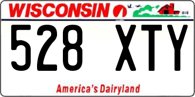 WI license plate 528XTY
