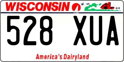 WI license plate 528XUA