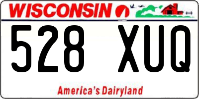 WI license plate 528XUQ