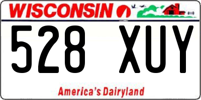 WI license plate 528XUY