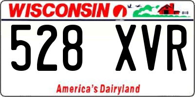 WI license plate 528XVR