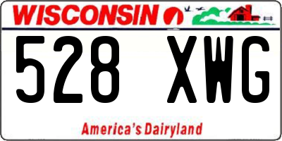 WI license plate 528XWG
