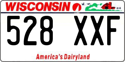 WI license plate 528XXF