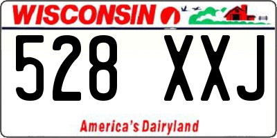 WI license plate 528XXJ