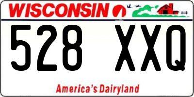 WI license plate 528XXQ