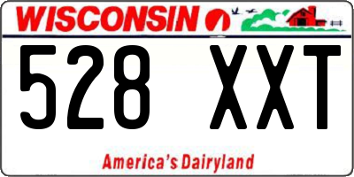 WI license plate 528XXT