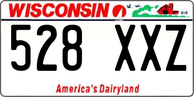 WI license plate 528XXZ