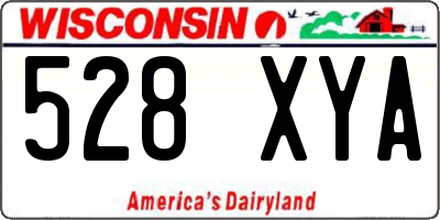 WI license plate 528XYA