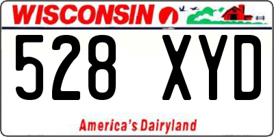WI license plate 528XYD