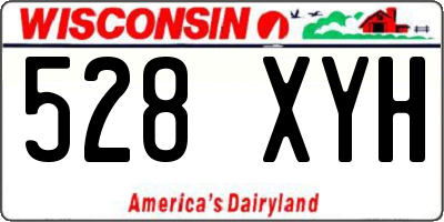 WI license plate 528XYH