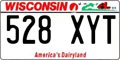WI license plate 528XYT