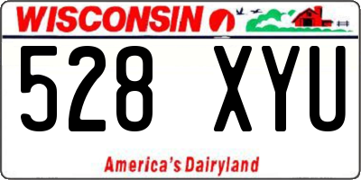 WI license plate 528XYU