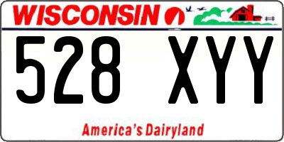 WI license plate 528XYY