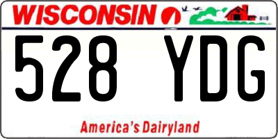 WI license plate 528YDG