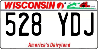 WI license plate 528YDJ