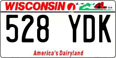 WI license plate 528YDK
