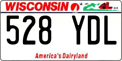WI license plate 528YDL