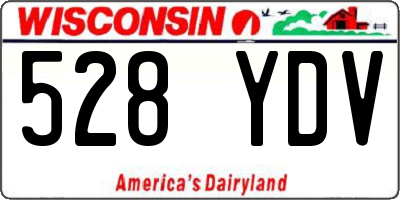 WI license plate 528YDV