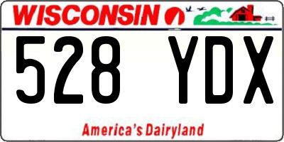 WI license plate 528YDX