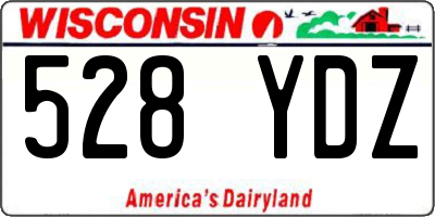 WI license plate 528YDZ