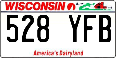 WI license plate 528YFB
