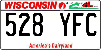 WI license plate 528YFC