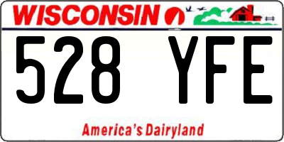 WI license plate 528YFE