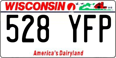 WI license plate 528YFP