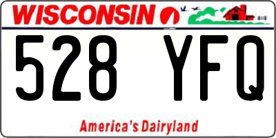 WI license plate 528YFQ