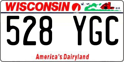 WI license plate 528YGC