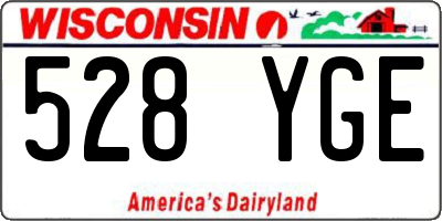 WI license plate 528YGE