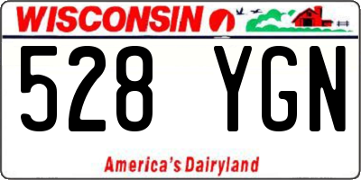 WI license plate 528YGN