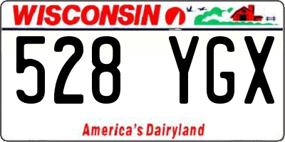 WI license plate 528YGX