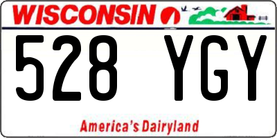 WI license plate 528YGY