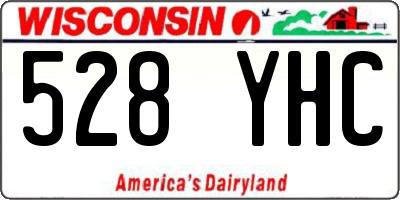 WI license plate 528YHC