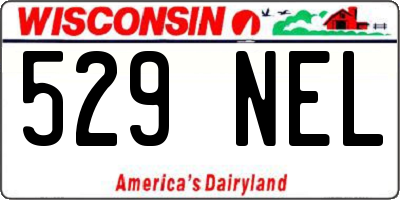 WI license plate 529NEL